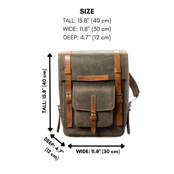 Mothibedi Leather Backpack - Image 4