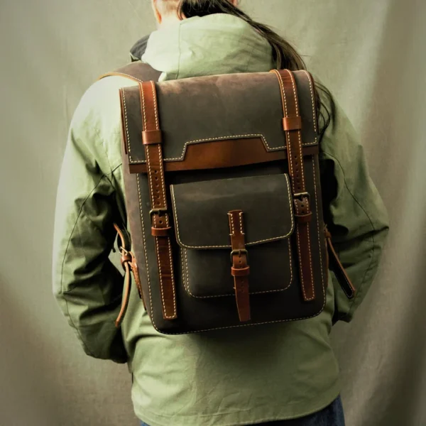 Mothibedi Leather Backpack - Image 2